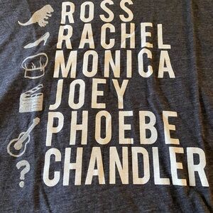 Warner Bros Friends Boatneck Tee | Medium | NWT